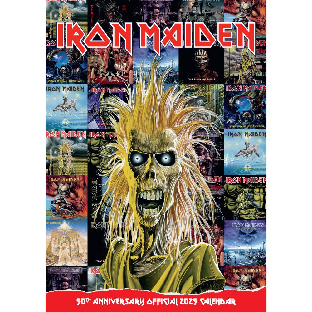 IRON MAIDEN 2025 A3 CALENDAR Danilo Promotions