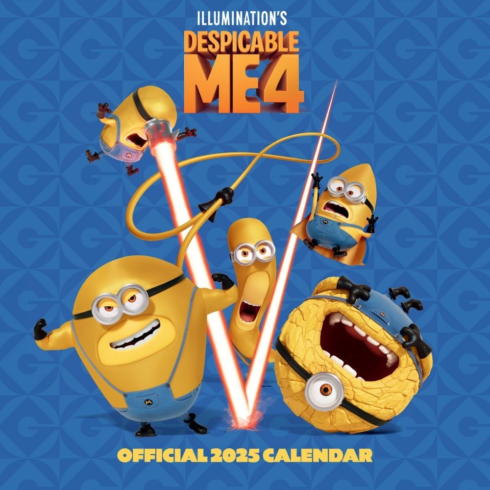 DESPICABLE ME 4 MOVIE 2025 SQUARE CALENDAR Danilo Promotions