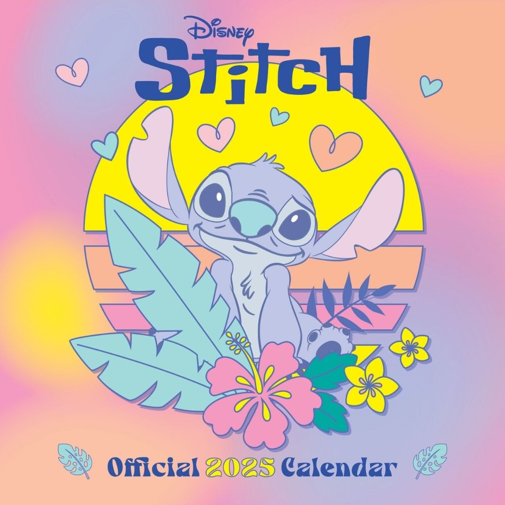 DISNEY STITCH 2025 SQUARE CALENDAR MULTI LANGUAGE Danilo Promotions