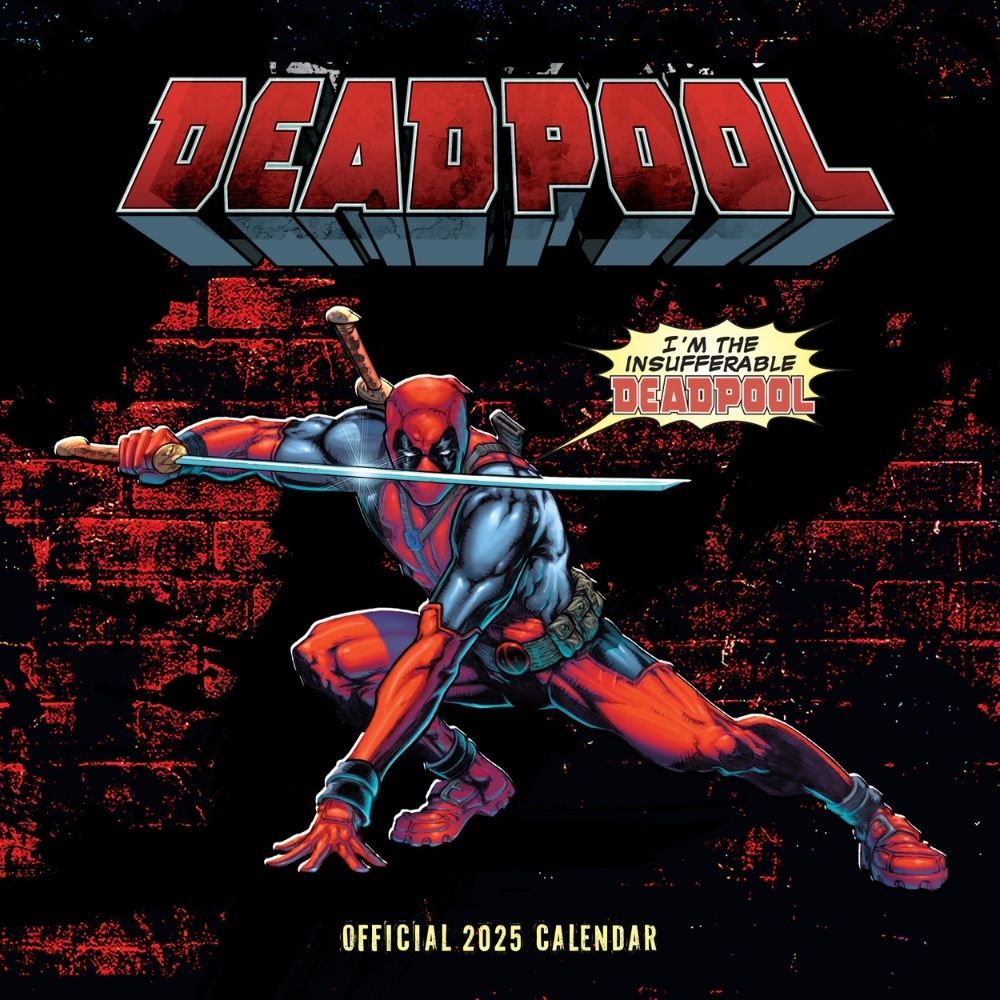 MARVEL DEADPOOL 2025 SQUARE CALENDAR Danilo Promotions