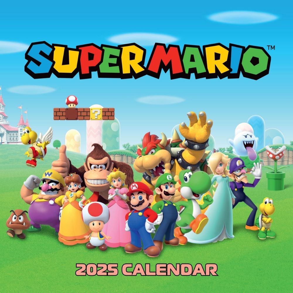 SUPER MARIO 2025 SQUARE CALENDAR Danilo Promotions