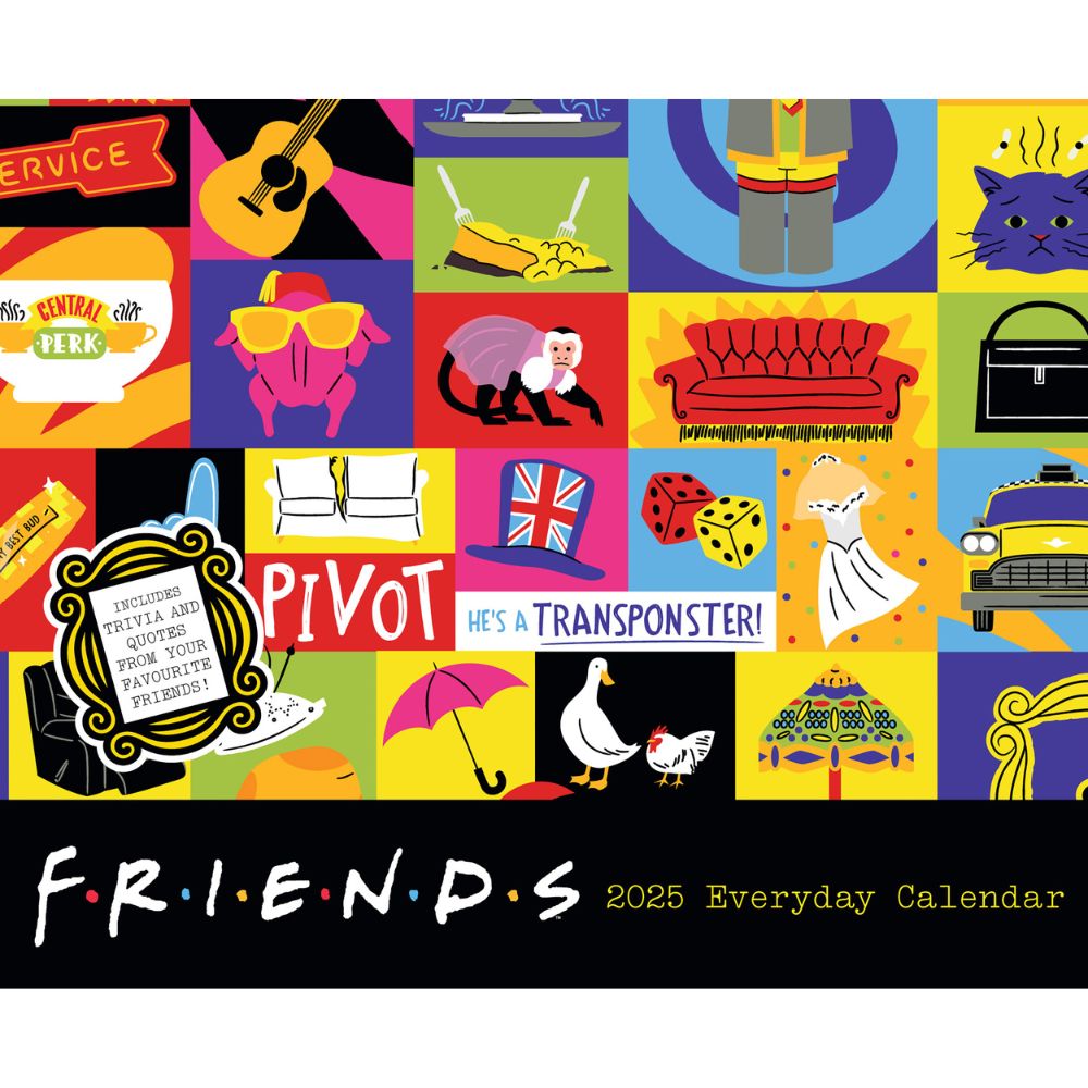 FRIENDS 2025 DESK BLOCK CALENDAR Danilo Promotions