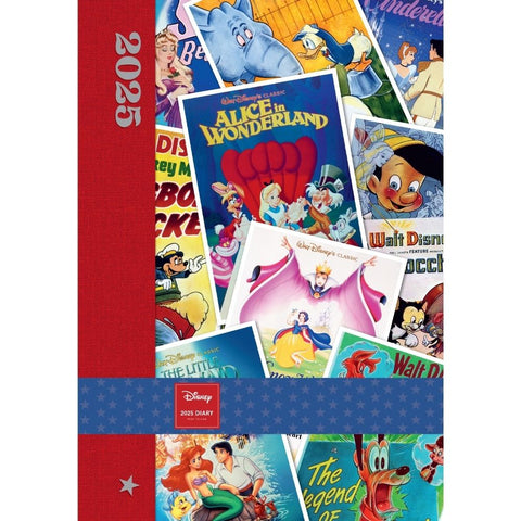 DISNEY VINTAGE POSTERS 2025 A5 DIARY