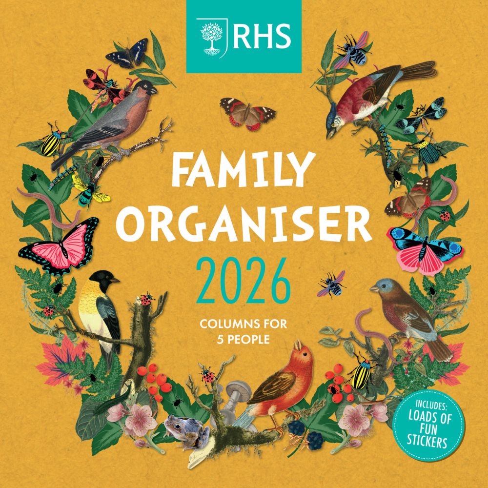 RHS 2026 FAMILY ORGANISER CALENDAR WITH POCKET AND STICKERS Danilo rhs-2026-family-organiser-calendar-with-pocket-and-stickers-danilo