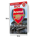Arsenal FC 'Birthday Boy' Birthday Card With Badge