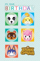 Animal Crossing Birthday Card