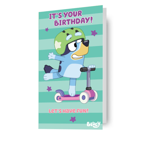Bluey 'Let's Have Fun!' Birthday Card
