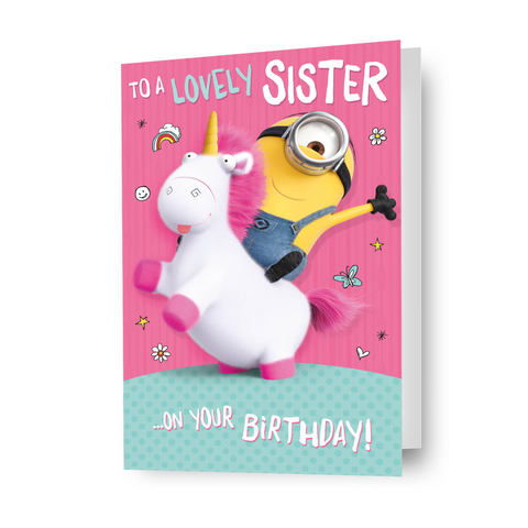 Despicable Me Minions 'Lovely Sister' Birthday Card