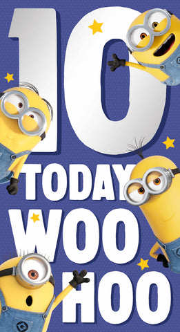 Despicable Me 10th Birthday Card