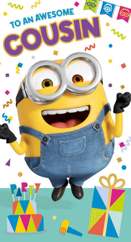 Despicable Me 'To An Awesome Cousin' Birthday Card