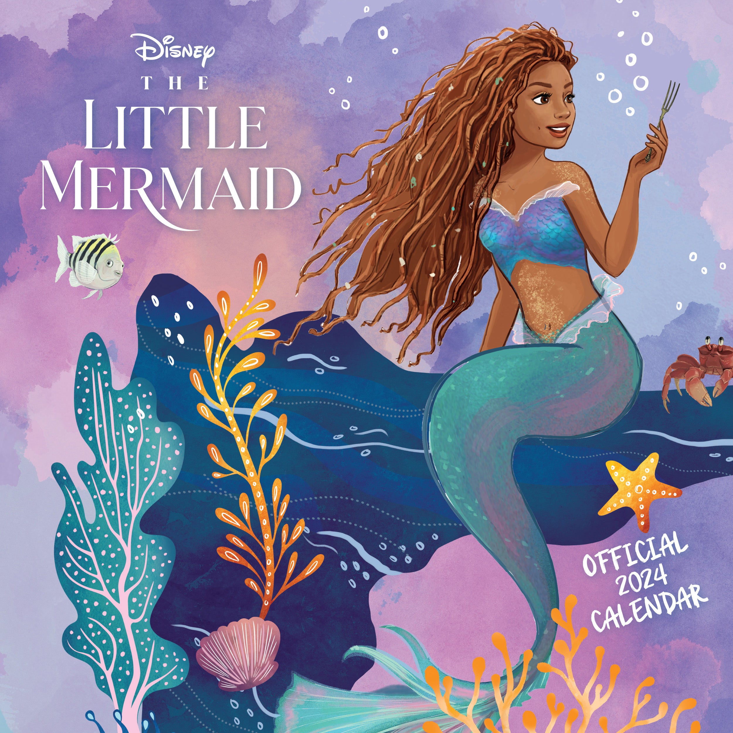 Disney Little Mermaid Movie 2024 Square Calendar Danilo Promotions
