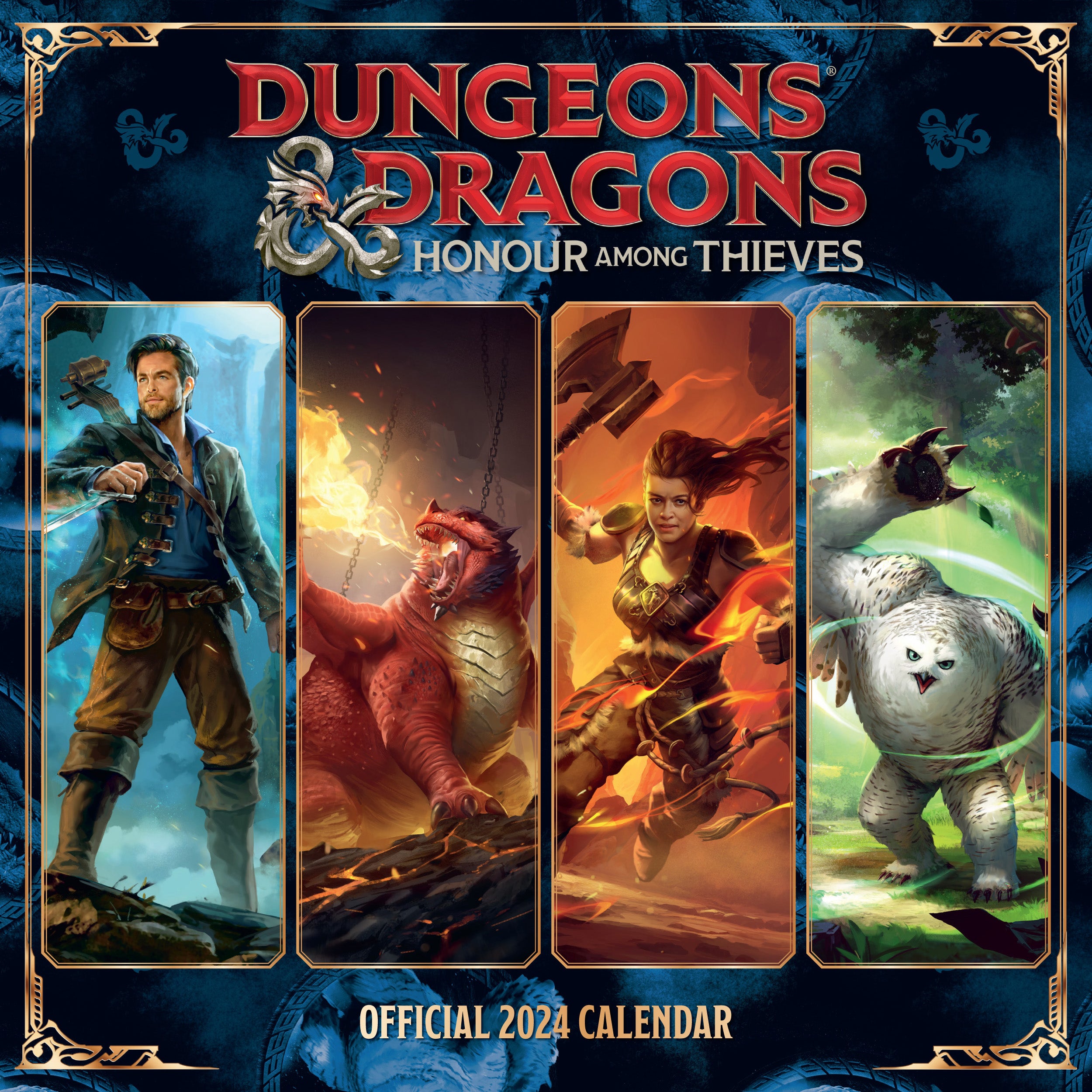 Dungeons & Dragons 2024 Square Calendar Danilo Promotions