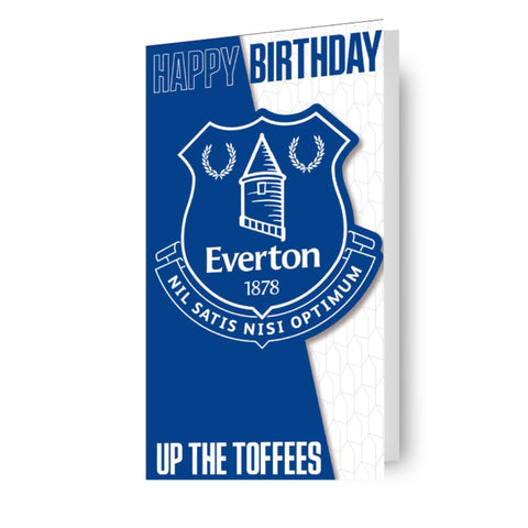Everton FC 'Up The Toffees' Birthday Card