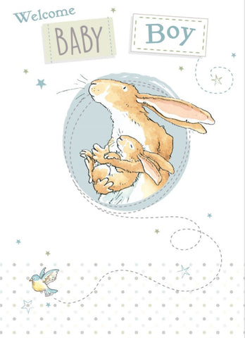 Guess How Much I Love You 'Welcome Baby Boy' New Baby Card