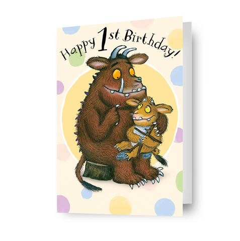 The Gruffalo 'Happy 1st Birthday' Card