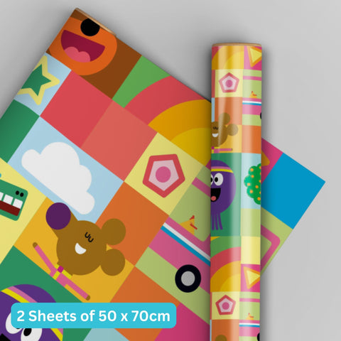 Hey Duggee 2 Sheets & 2 Tags Wrapping Paper