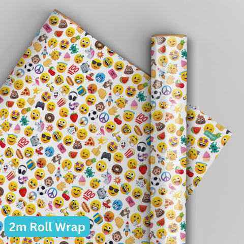 Joy Pixels Emoji 2m Roll Wrapping Paper