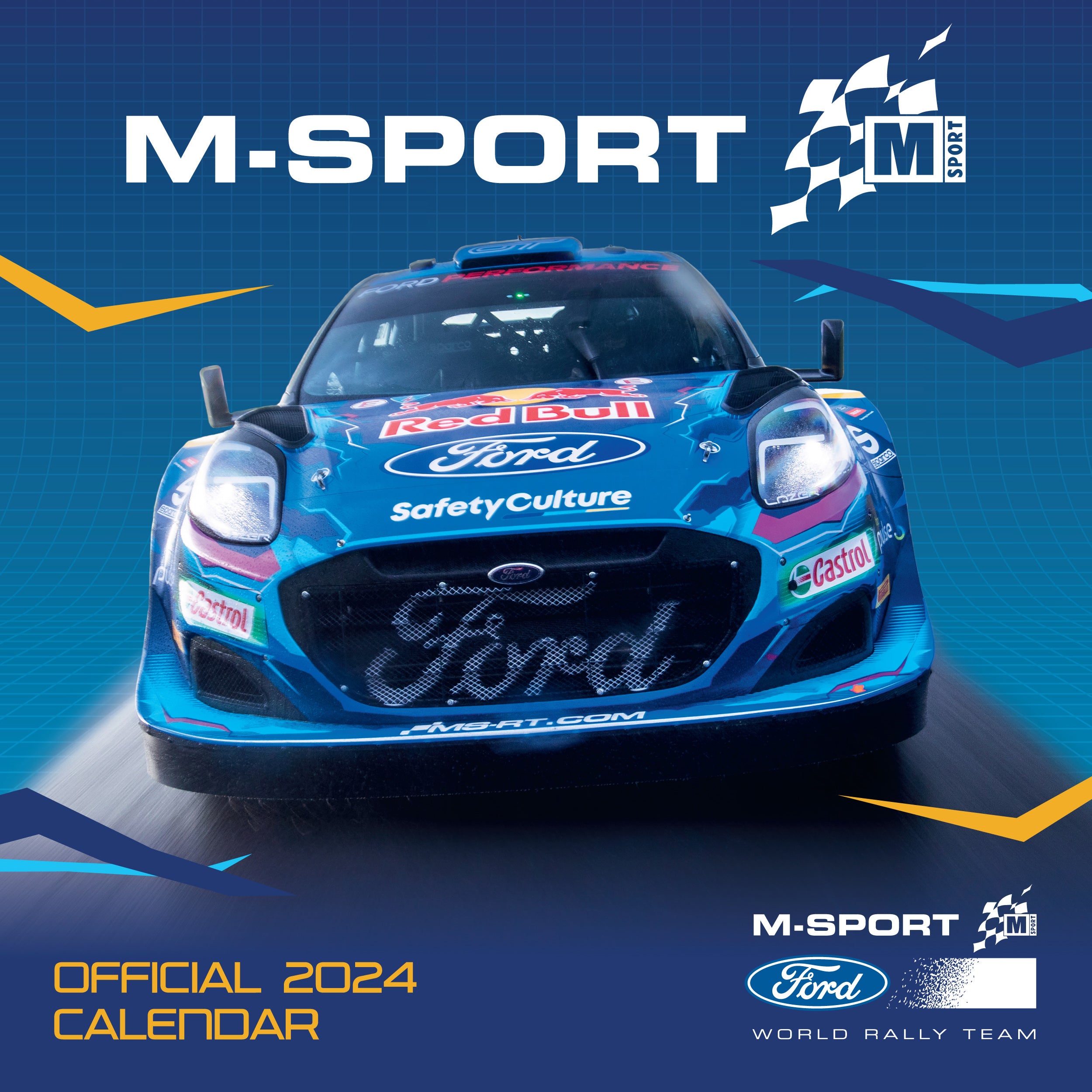 MSport Ford World Rally 2024 Square Calendar Danilo Promotions