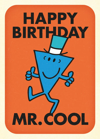 Mr Cool Birthday Card Mr Men & Little Miss