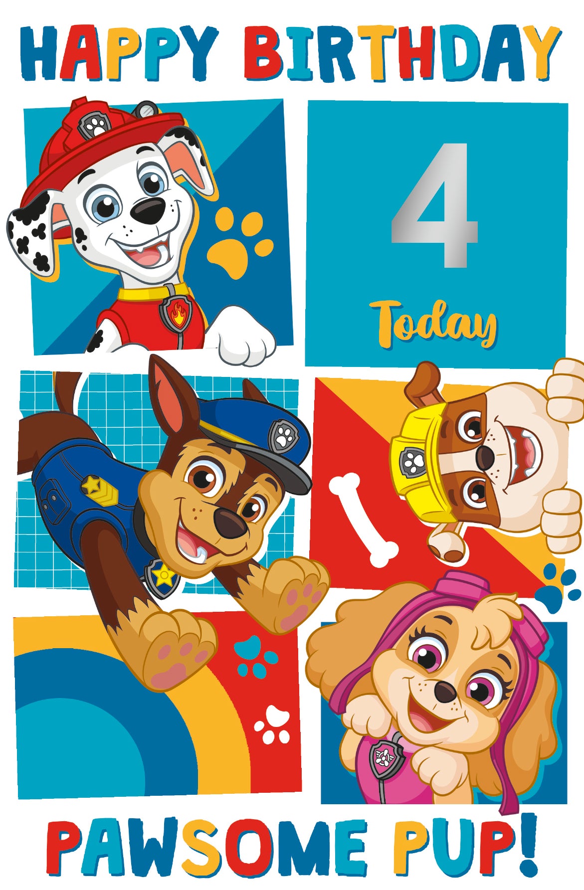 Paw Patrol Age Sticker Birthday Card – Danilo Promotions