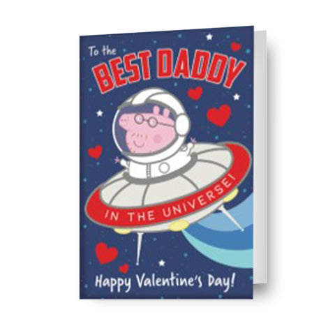 Peppa Pig 'Best Daddy' Valentine's Day Card