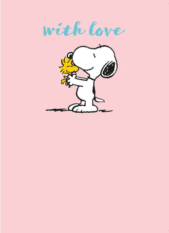 Peanuts Snoopy 'With Love' Blank Card