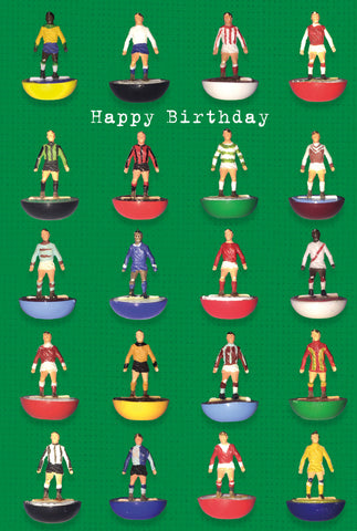 Football Birthday Card Subbuteo