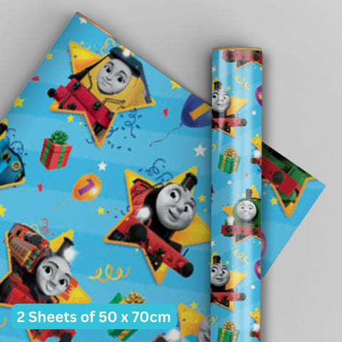 Thomas & Friends 2 Sheets & 2 Tags Wrapping Paper