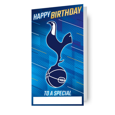 Tottenham Hotspur Personalise Birthday Card Using Included Sticker Pack