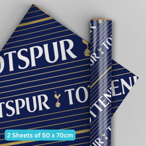 Tottenham Hotspur FC Gift Wrap 2 Sheets & Tags