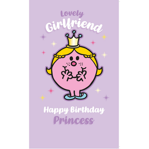 Mr Men & Little Miss 'Lovely Girlfriend' Birthday Card
