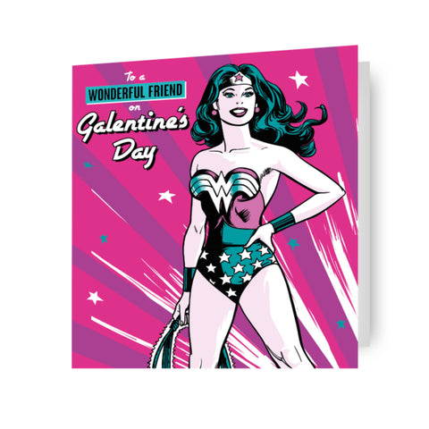 Wonder Woman 'Galentine's Day' Valentine's Day Card
