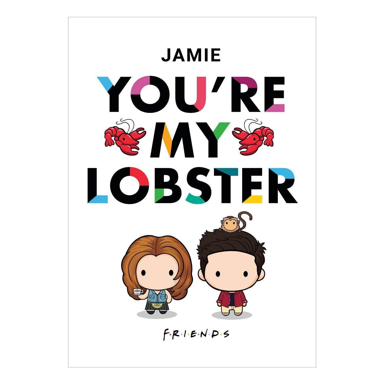 Friends Personalised Lobster Card - A5 Greeting Card – Danilo Promotions