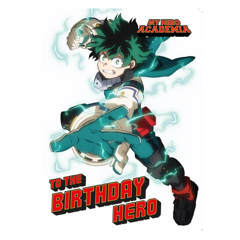 My Hero Academia Birthday Card an Official My Hero Academia Product