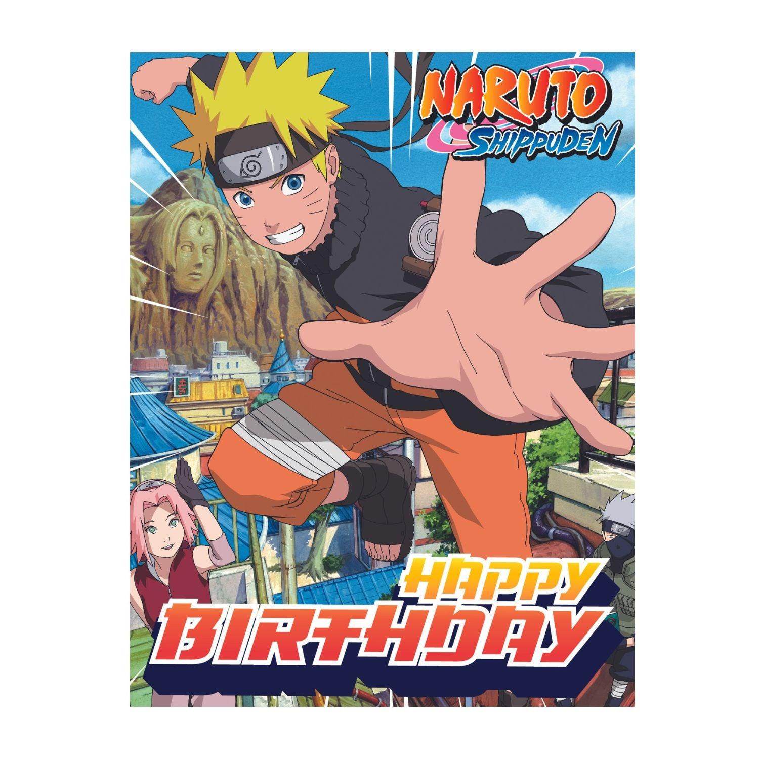 Naruto Happy Birthday Card