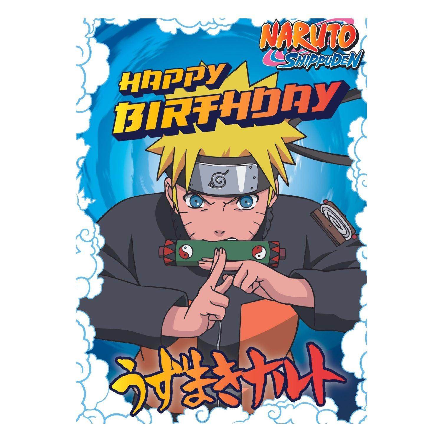 Naruto Shippuden Birthday Card Danilo Promotions