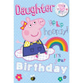 Peppa Pig Daughter Birthday Card & Badge an Official Peppa Pig Product