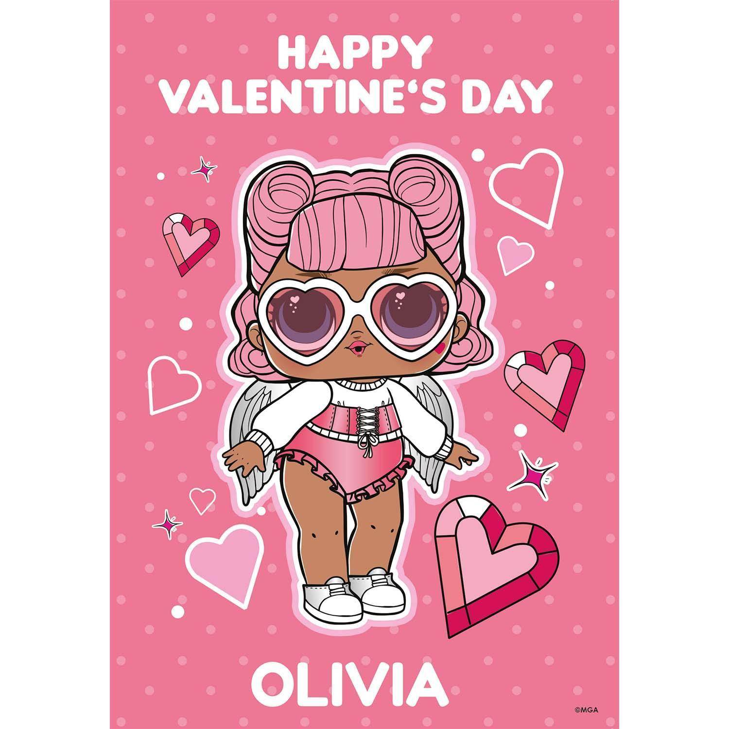 Personalised Lol Valentines Day Card Any Name Danilo Promotions 4564