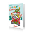 Personalised Paw Patrol 'Pawsome' Christmas Card- Any Name an Official Paw Patrol Product