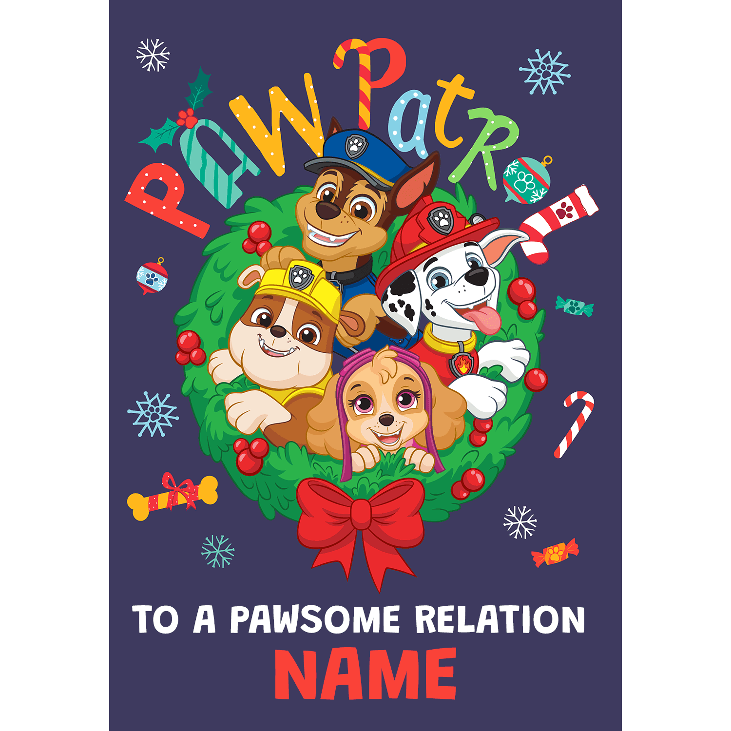 Paw Patrol Personalised Christmas Card – Danilo Promotions