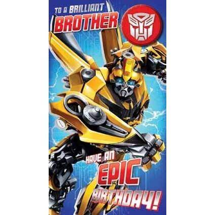 Transformers The Last Knight Brother Badged Card an Official Transformers Product