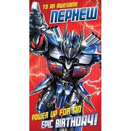 Transformers The Last Knight Nephew Card an Official Transformers Product