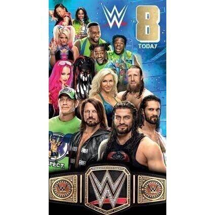 WWE Age 8 Birthday Card an Official WWE Product