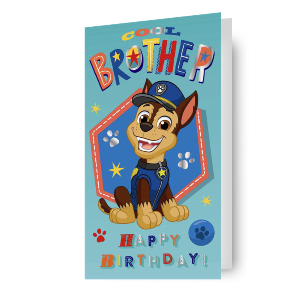 Paw Patrol 'Brother' Birthday Card