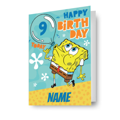 SpongeBob SquarePants Personalised Birthday Card
