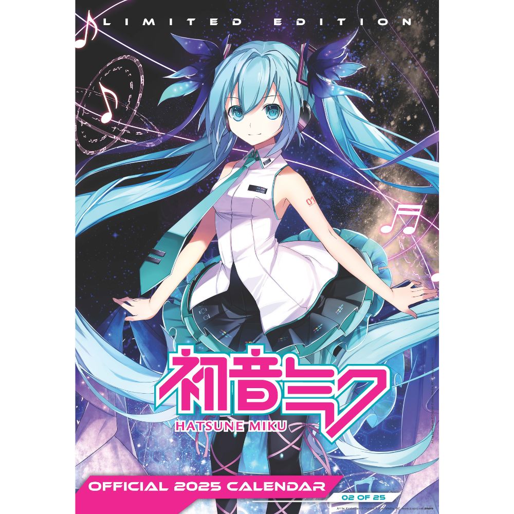 HATSUNE MIKU LIMITED EDITION 2025 A3 CALENDAR Danilo Promotions