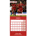 LIVERPOOL FC LEGENDS 2026 PERSONALISED SQUARE CALENDAR