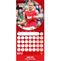 MANCHESTER UNITED FC LEGENDS 2026 PERSONALISED SQUARE CALENDAR