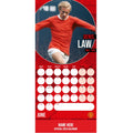 MANCHESTER UNITED FC LEGENDS 2026 PERSONALISED SQUARE CALENDAR