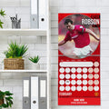 MANCHESTER UNITED FC LEGENDS 2026 PERSONALISED SQUARE CALENDAR